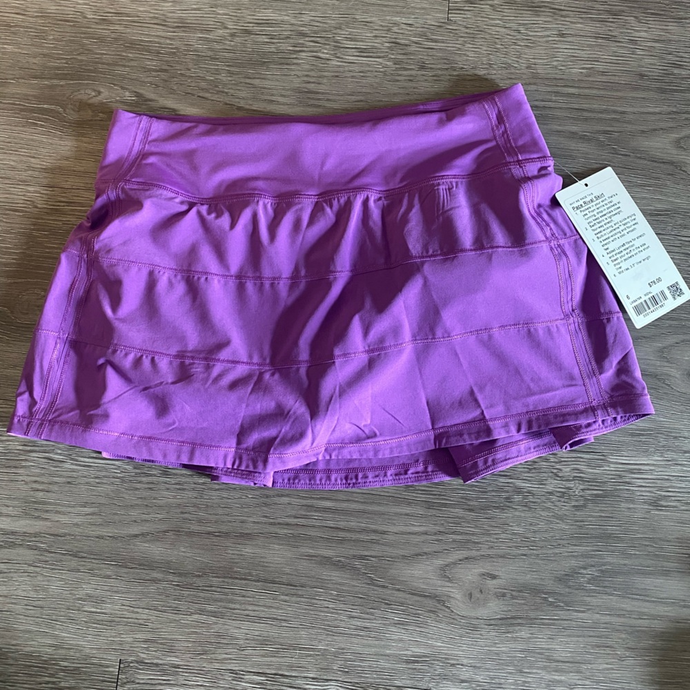Lululemon Purple Pace Rival Skort